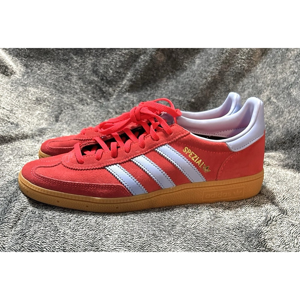 adidas Handball Spezial Lucid Red Glow Blue Shoes JR3607 Size 9.5 - Womens